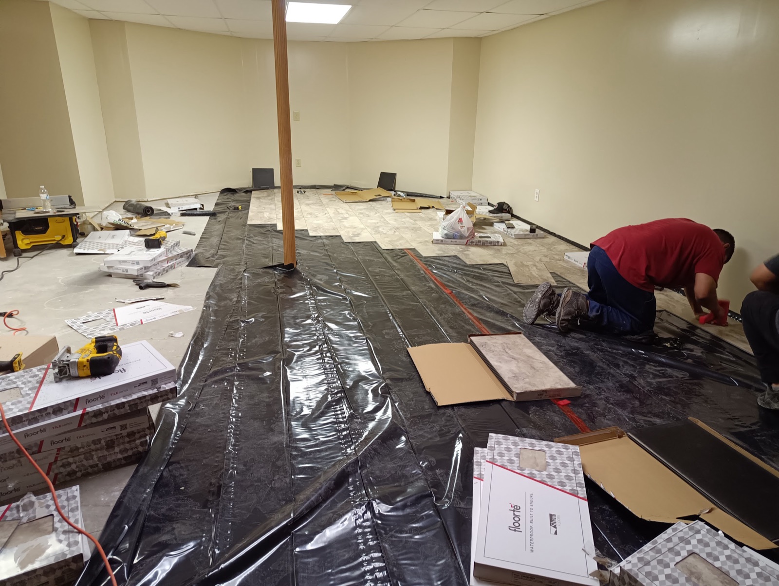 Interior renovation in progress
